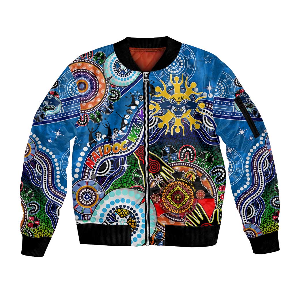 Personalised Men Bomber Jacket - Aboriginal Dot In Naidoc Week Style main image 1