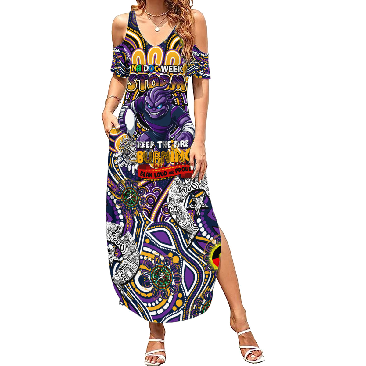 Colorful African Pattern Summer Maxi Dress DT02