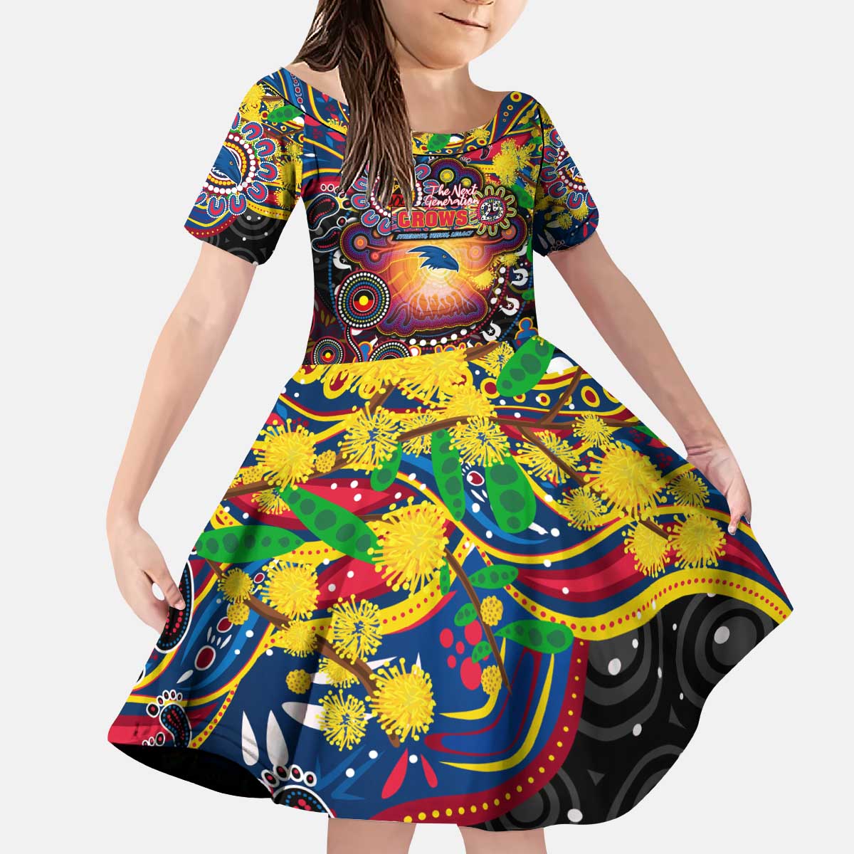 African Stand Firm Kid Short Sleeve Dress Justice For All DT03