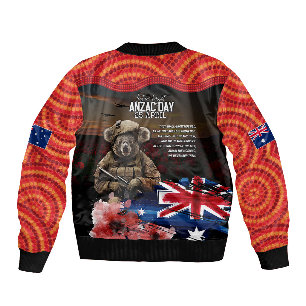 Tonga ANZAC Day Sleeve Zip Bomber Jacket Lest We Forget Red Version LT9 main image 0