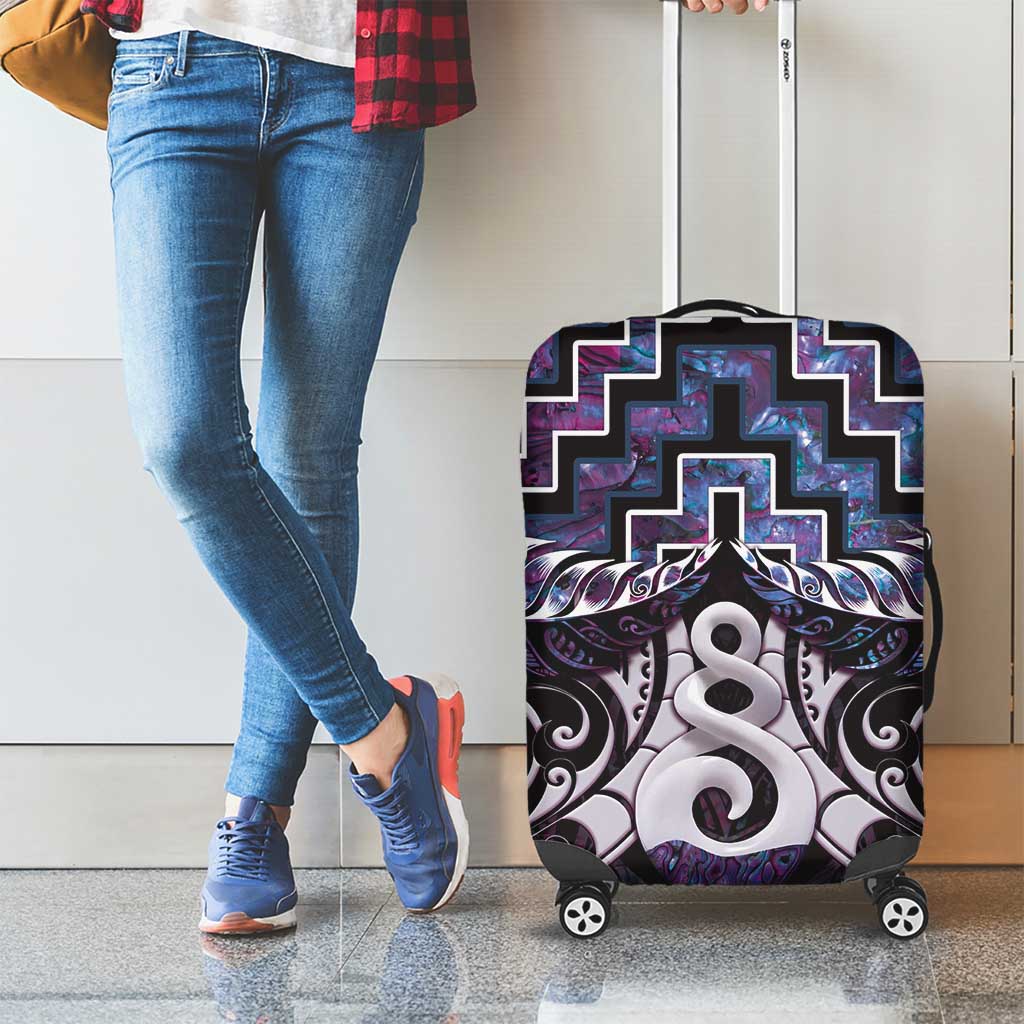 New Zealand And Cook Islands Luggage Cover Together - Paua Shell LT8