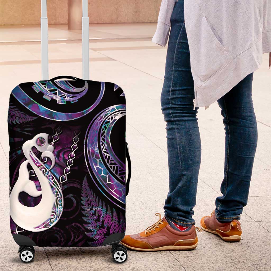 New Zealand Luggage Cover Maori Pattern Tattoo