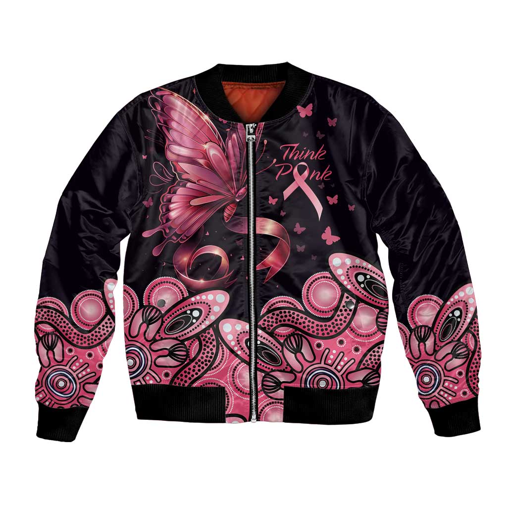 Polynesian Floral Butterfly Kid Hoodie Breast Cancer Pink Ribbon LT9
