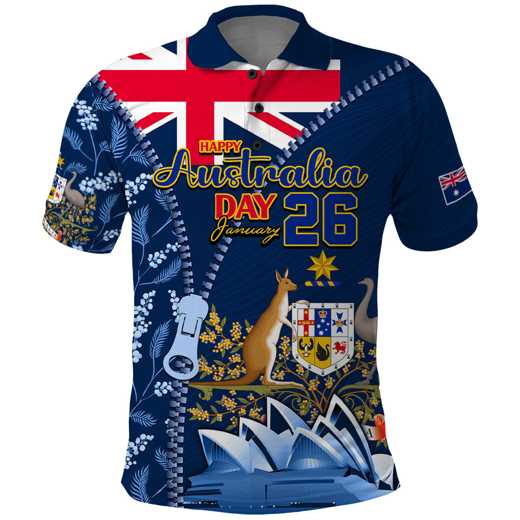 Personalised Happy Australia Day 26 January Polo Shirt LT9