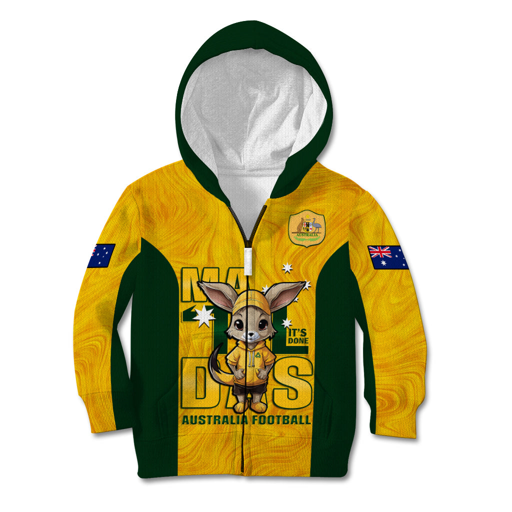 Custom Matildas Kid Hoodie Australian Cute Mascot Unique Gold Version