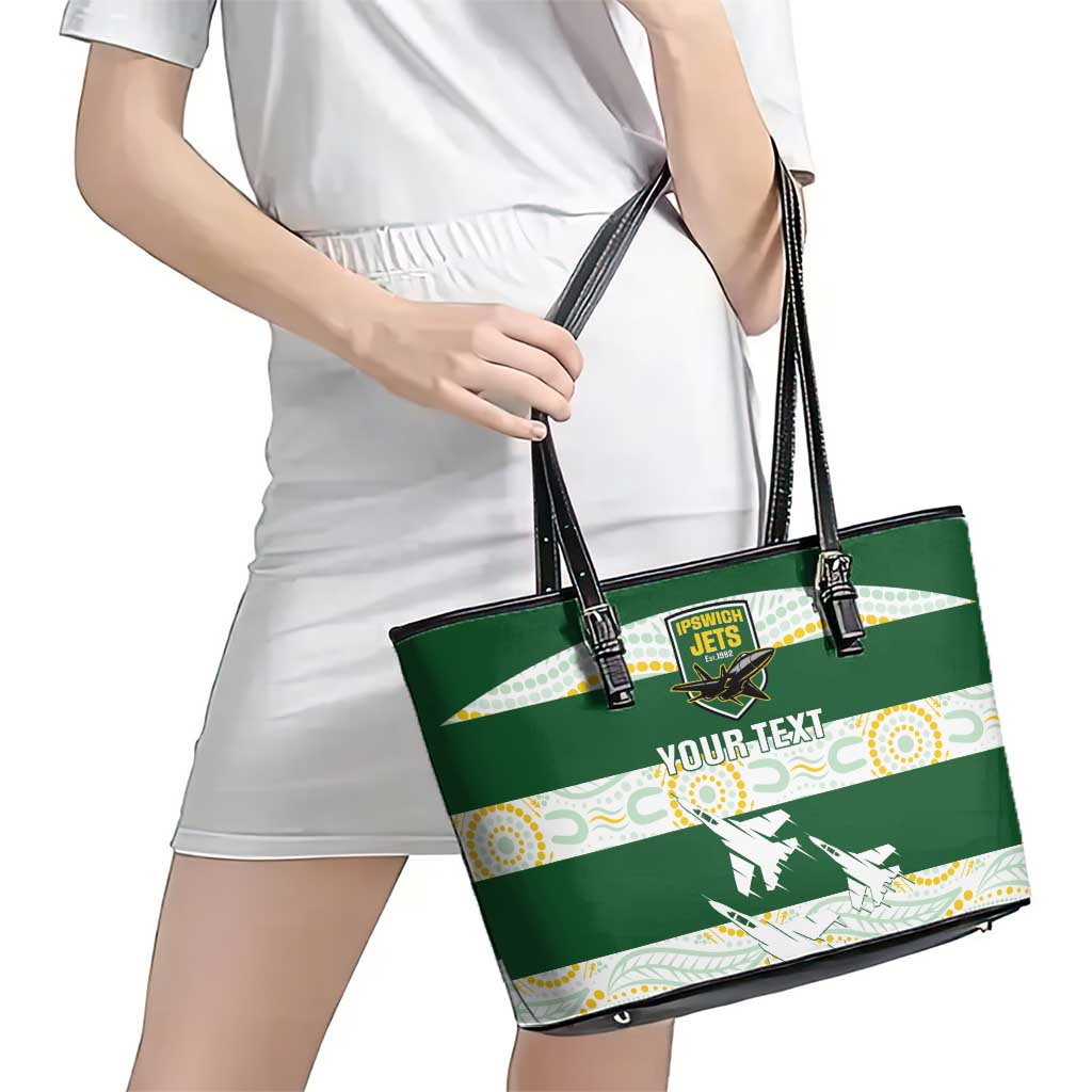Afro Basketball Rwanda Custom Leather Tote Bag Go Champions LT15 main image 1