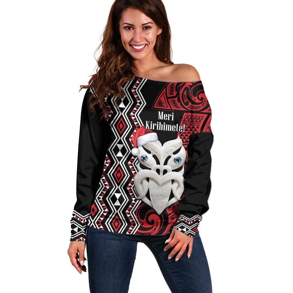 (Custom Personalised) New Zealand Aotearoa Meri Kirihimete Sweater Maori Kiwi Christmas LT9 main image 0