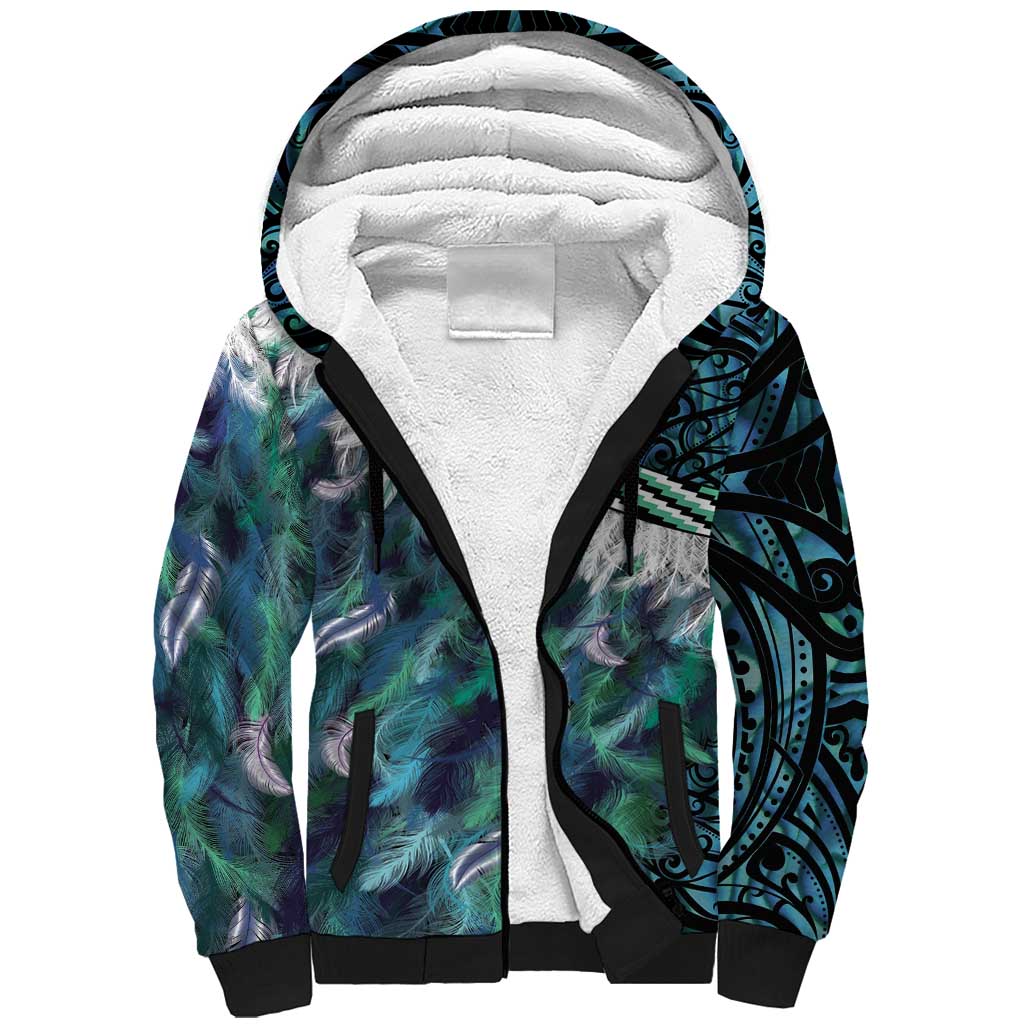 Personalised Maori New Year Sherpa Hoodie Matariki Mix Paua Shell LT7 main image 0