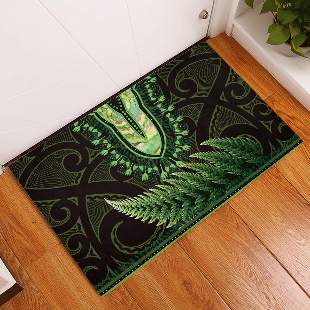 Africa Dashiki Rubber Doormat With Belladonna Lily LT18