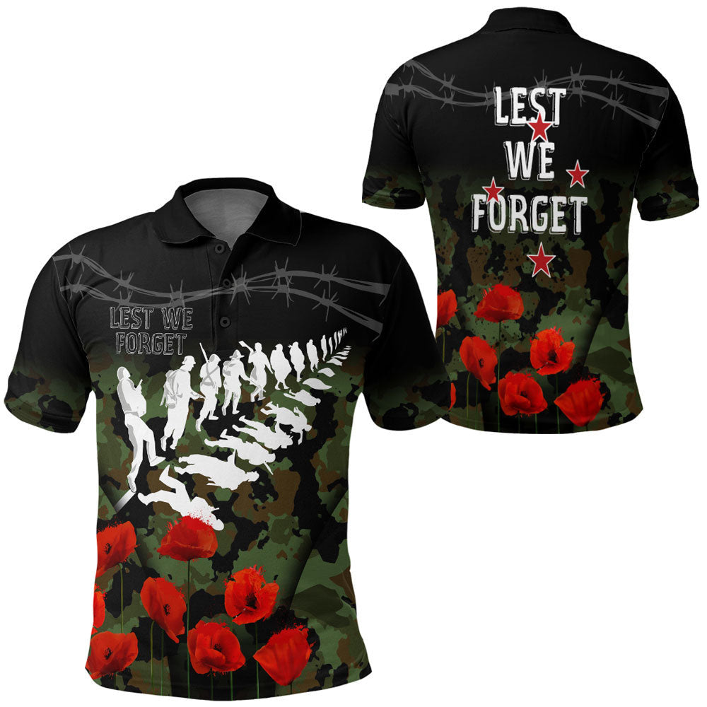 1stheworld-clothing-new-zealand-anzac-lest-we-forget-poppy-camo-polo-shirt