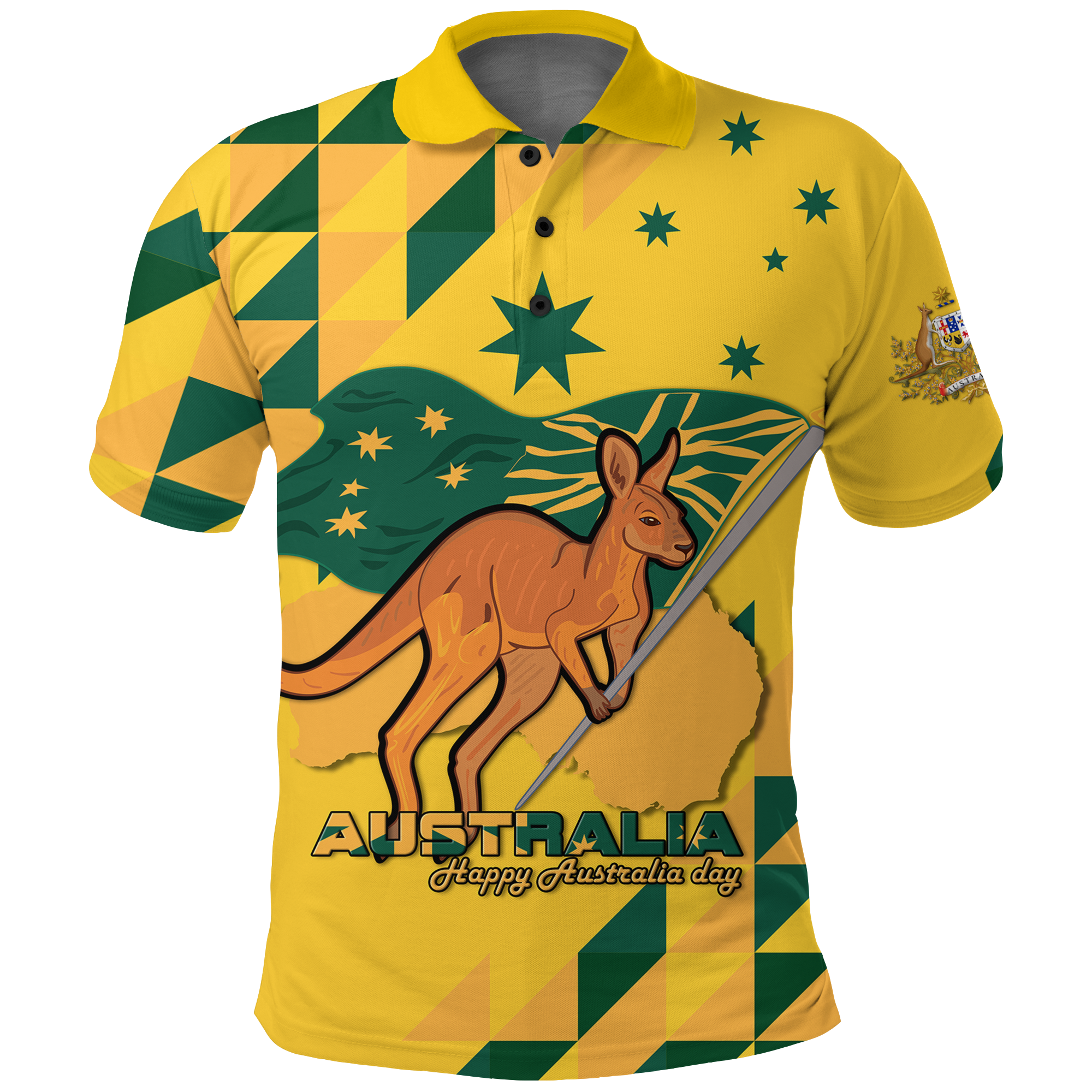 Australia Day Proud To Be Aussie Polo Shirt