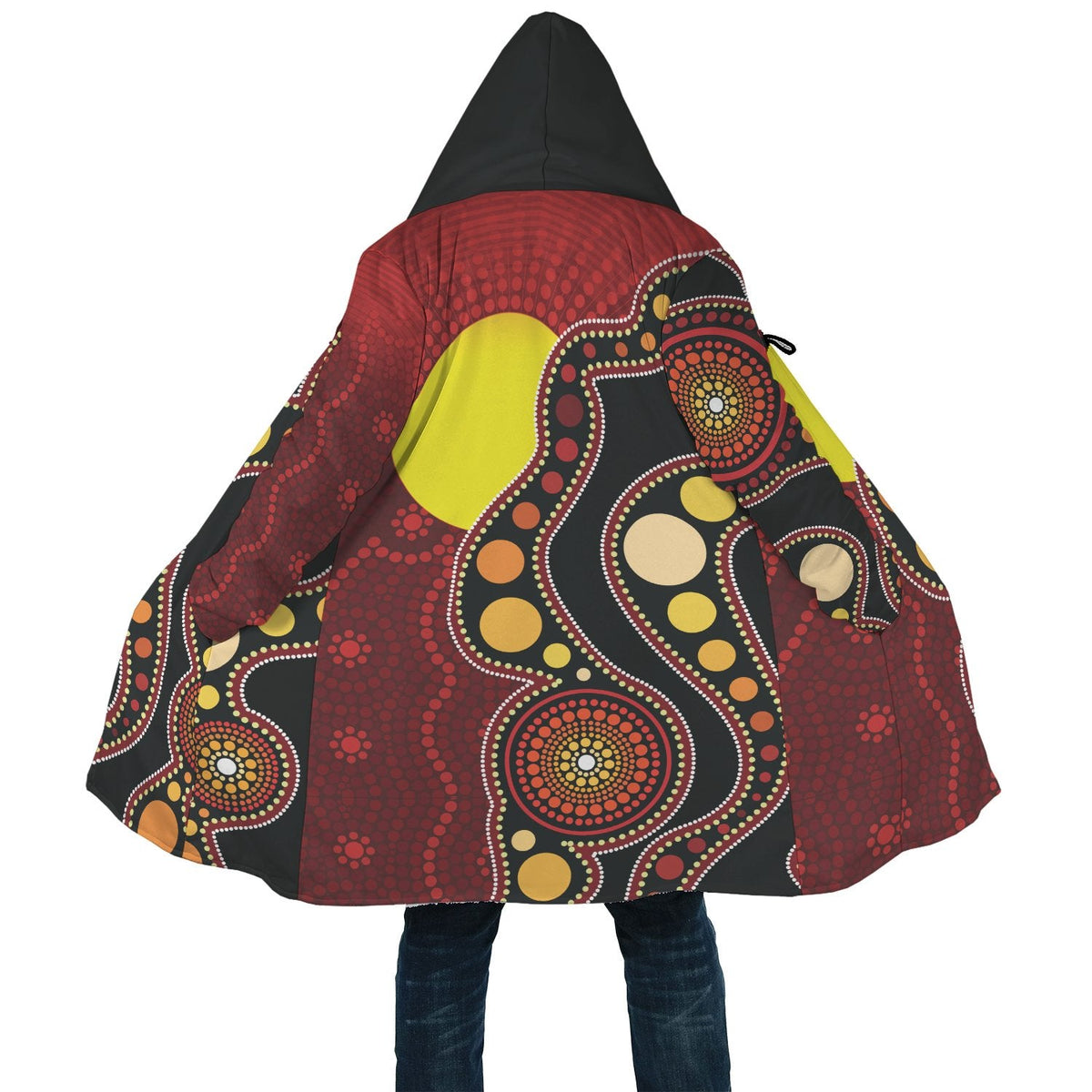 Aboriginal Hoodie - Aboriginal Lives Matter Flag Dot Painting Art main image 1