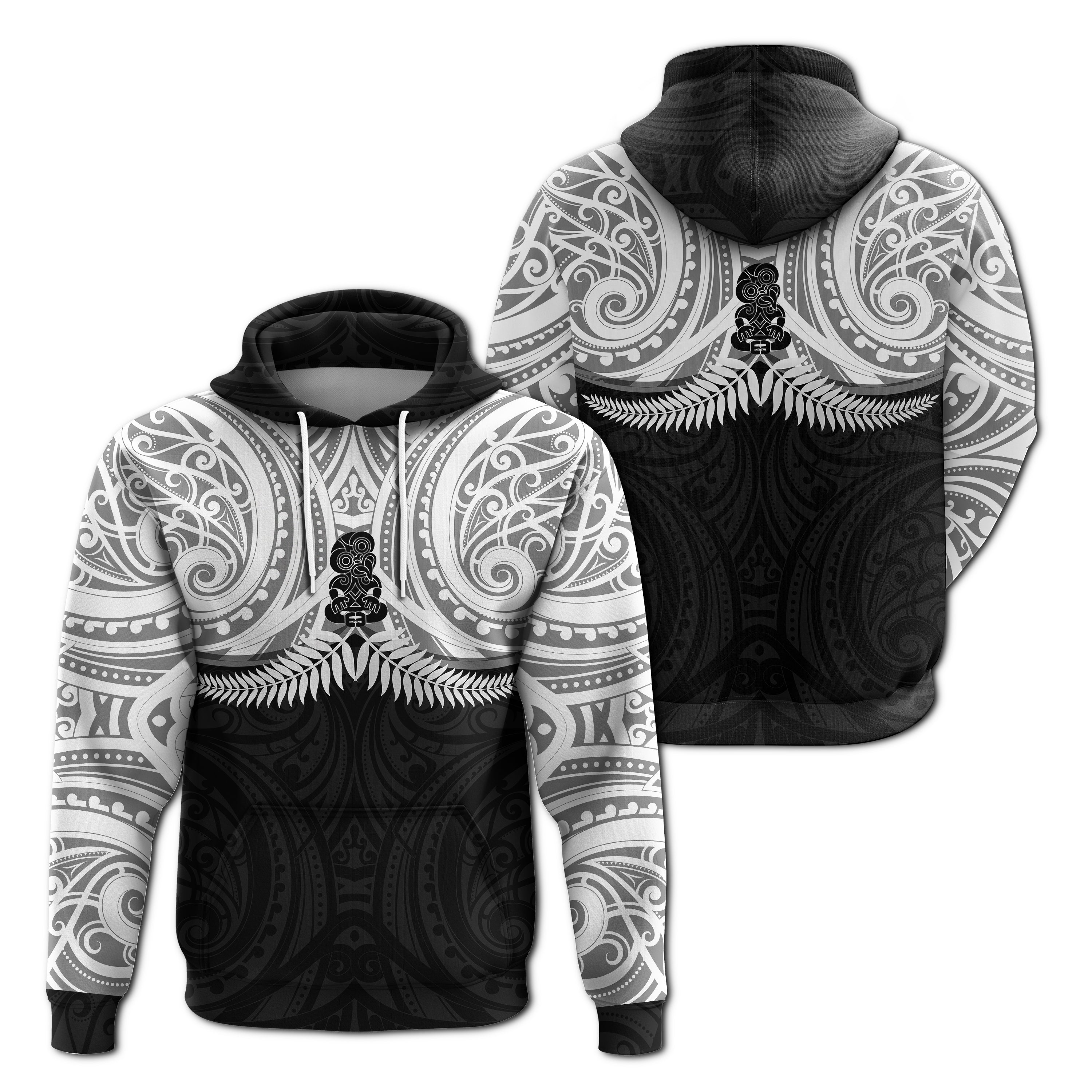 new-zealand-hoodie-maori-silver-fern