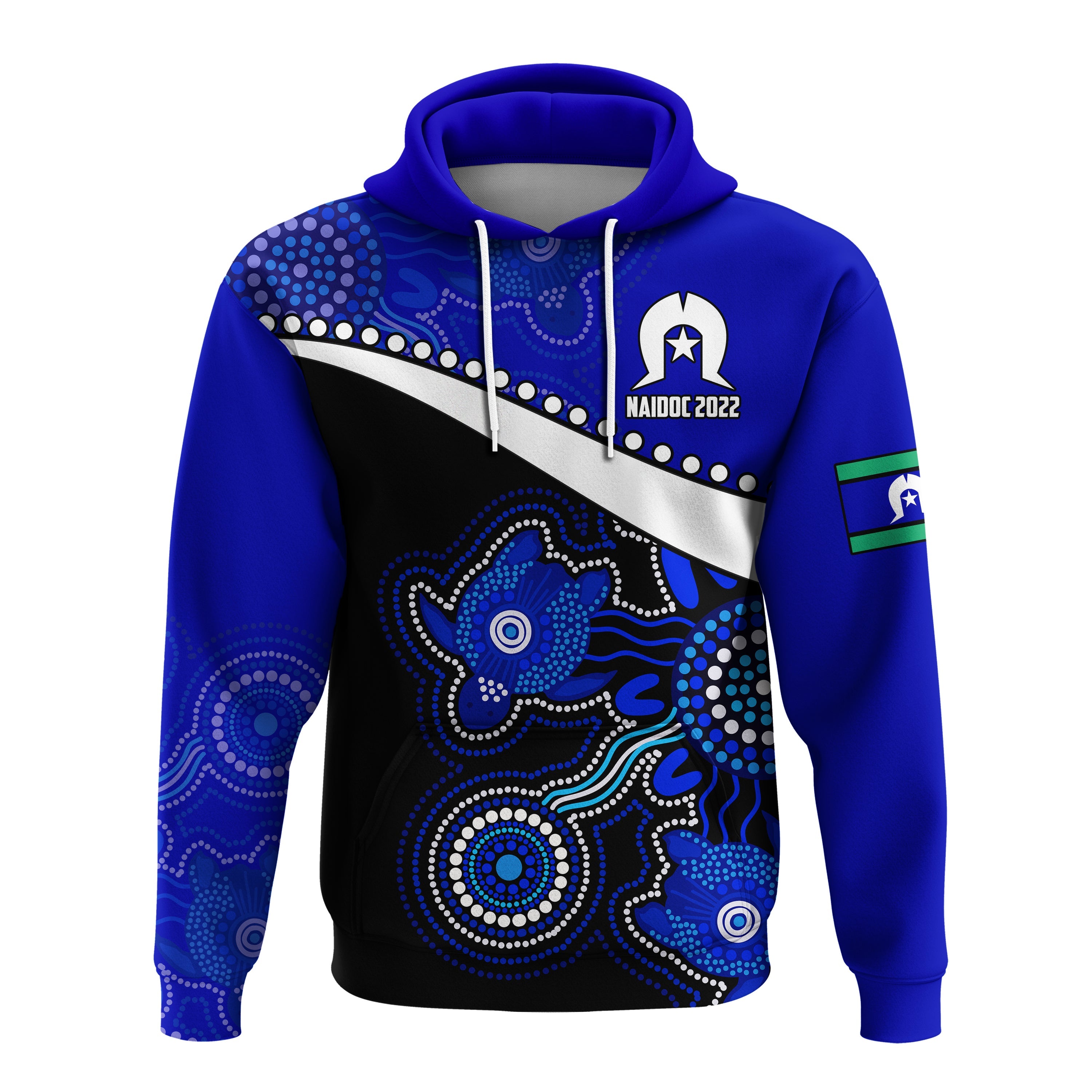 naidoc-week-2022-hoodie-torres-strait-islander-version-blue-aboriginal-turtles