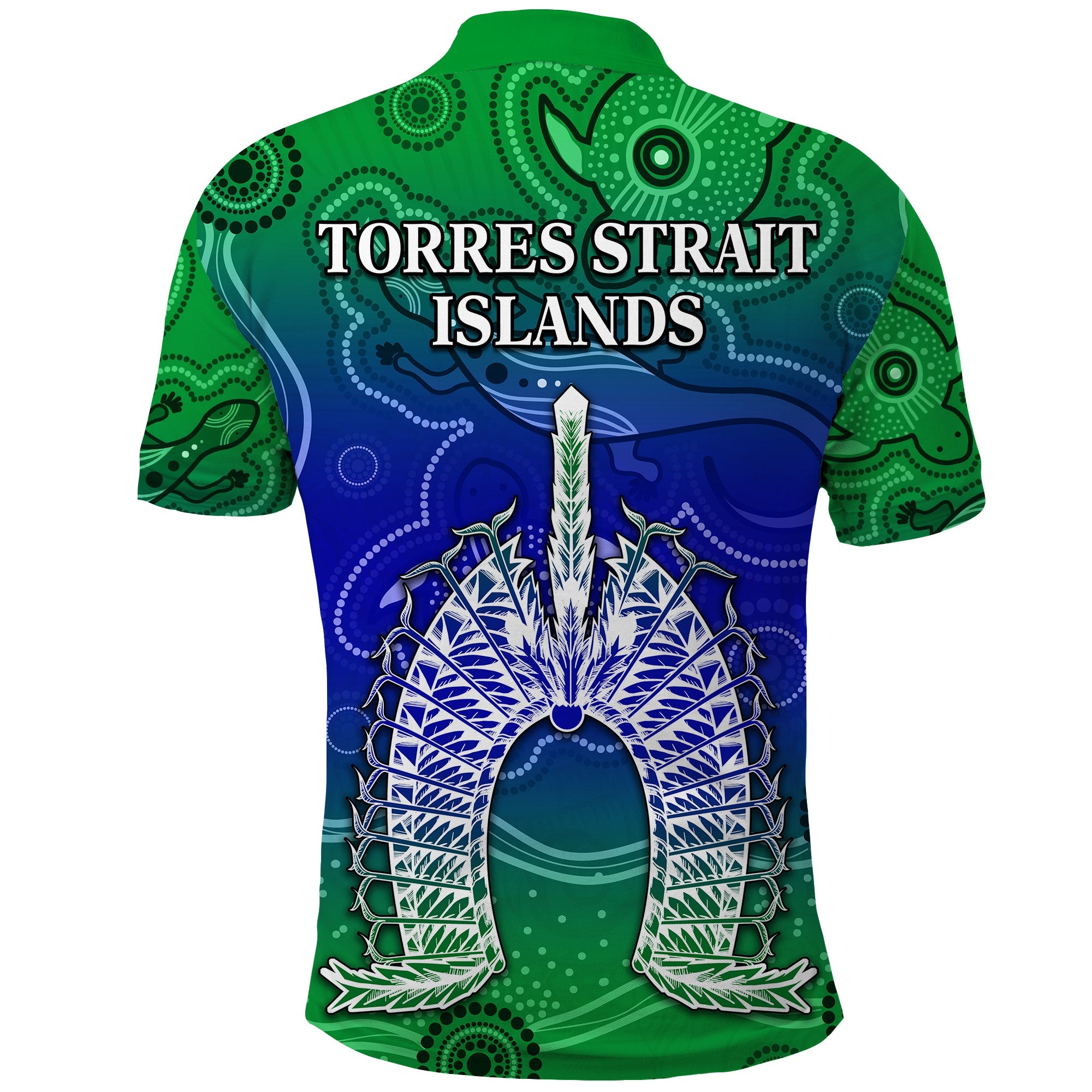 torres-strait-islands-polo-shirt-aboriginal-art-lizard-symbol-peace