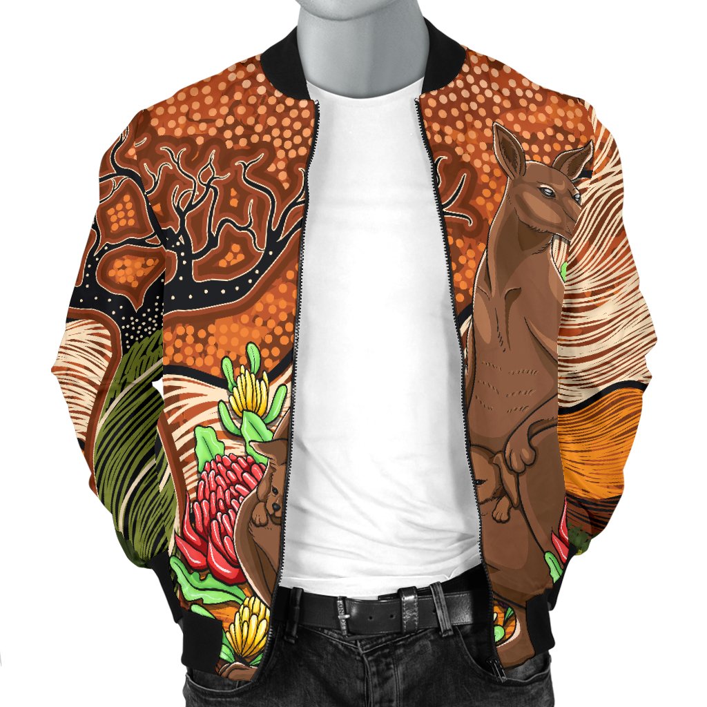 Men Bomber Jacket - Australia Kangaroo Sign National Color main image 1