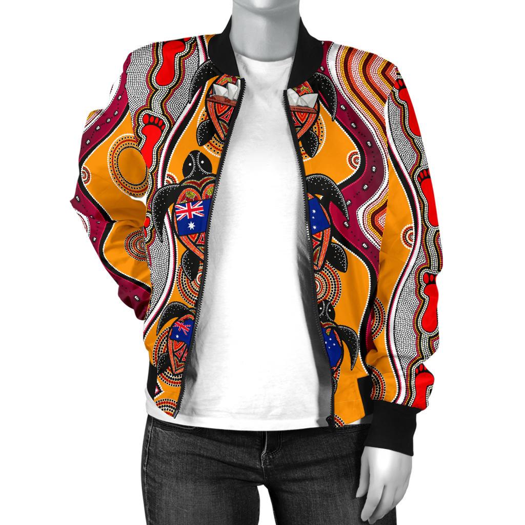 Bomber Jacket - Aboriginal Dot Unique Style Turtle main image 0