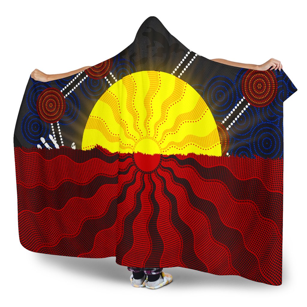 Aboriginal Hoodie - Aboriginal Lives Matter Flag Dot Painting Art main image 0