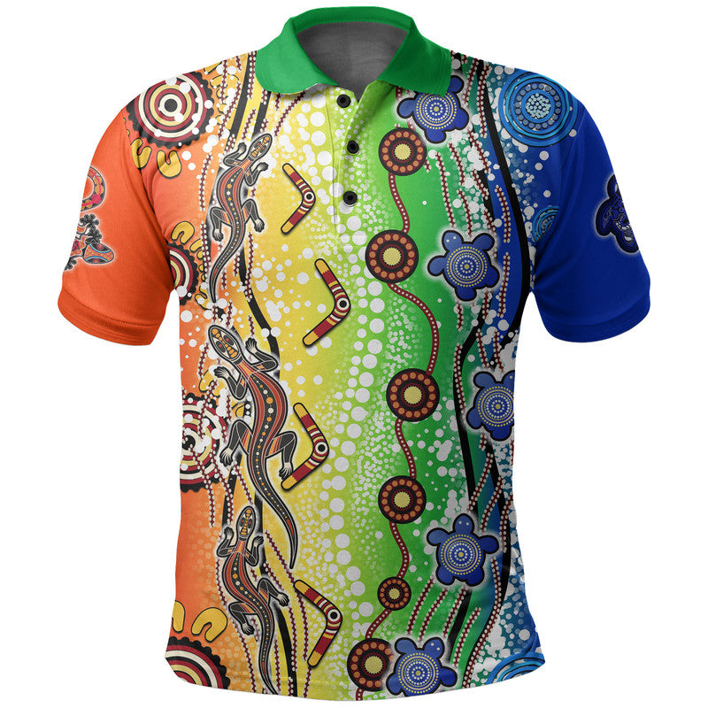 custom-personalised-naidoc-aboriginal-lizard-and-turtle-polo-shirt