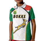 (Custom Text And Number) South Africa Rugby Polo Shirt Springboks 2022 Go Bokke African Pattern LT14