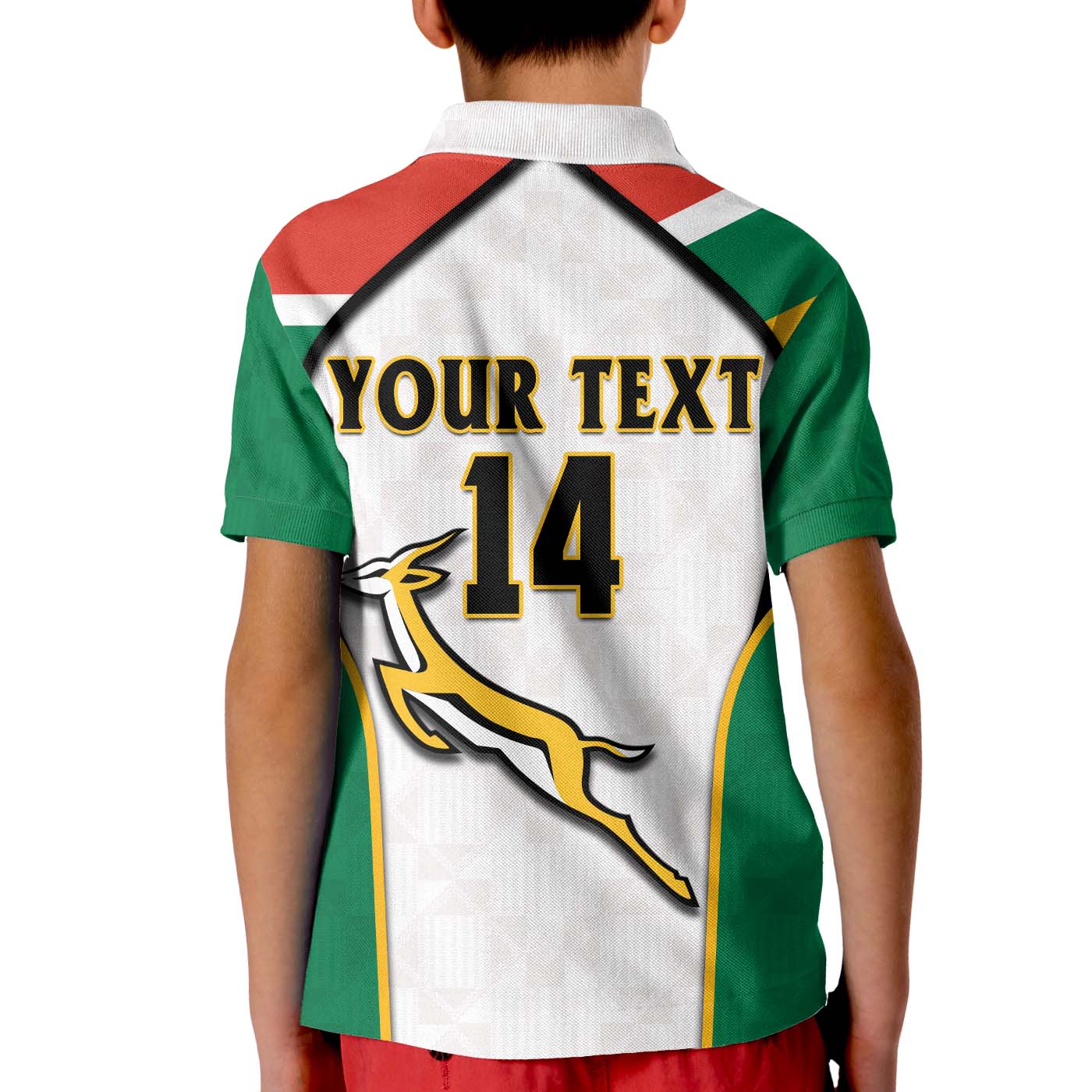 (Custom Text And Number) South Africa Rugby Polo Shirt Springboks 2022 Go Bokke African Pattern LT14