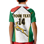 (Custom Text And Number) South Africa Rugby Polo Shirt Springboks 2022 Go Bokke African Pattern LT14