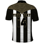 (Custom Text And Number) Magpies Football Polo Shirt Collingwood 1892 Indigenous Sporty Style LT14