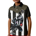 Magpies Football Polo Shirt KID Collingwood 1892 Indigenous Sporty Style LT14