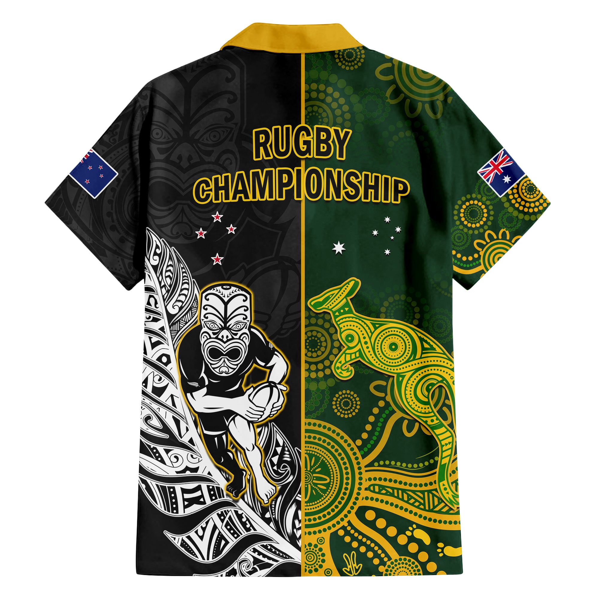 Australia Rugby Mix Aotearoa Rugby Hawaiian Shirt Wallabies All Black Special Version LT14