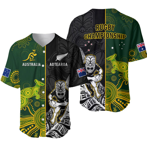 Australia Rugby Mix Aotearoa Rugby Baseball Jersey Wallabies All Black Special Version LT14