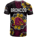 NRL Brisbane Broncos Rugby 1988 Aboriginal T Shirt LT9