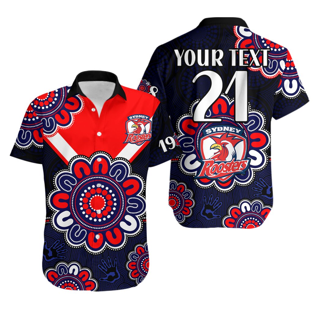 custom-personalised-nrl-sydney-roosters-rugby-1908-aboriginal-hawaiian-shirt