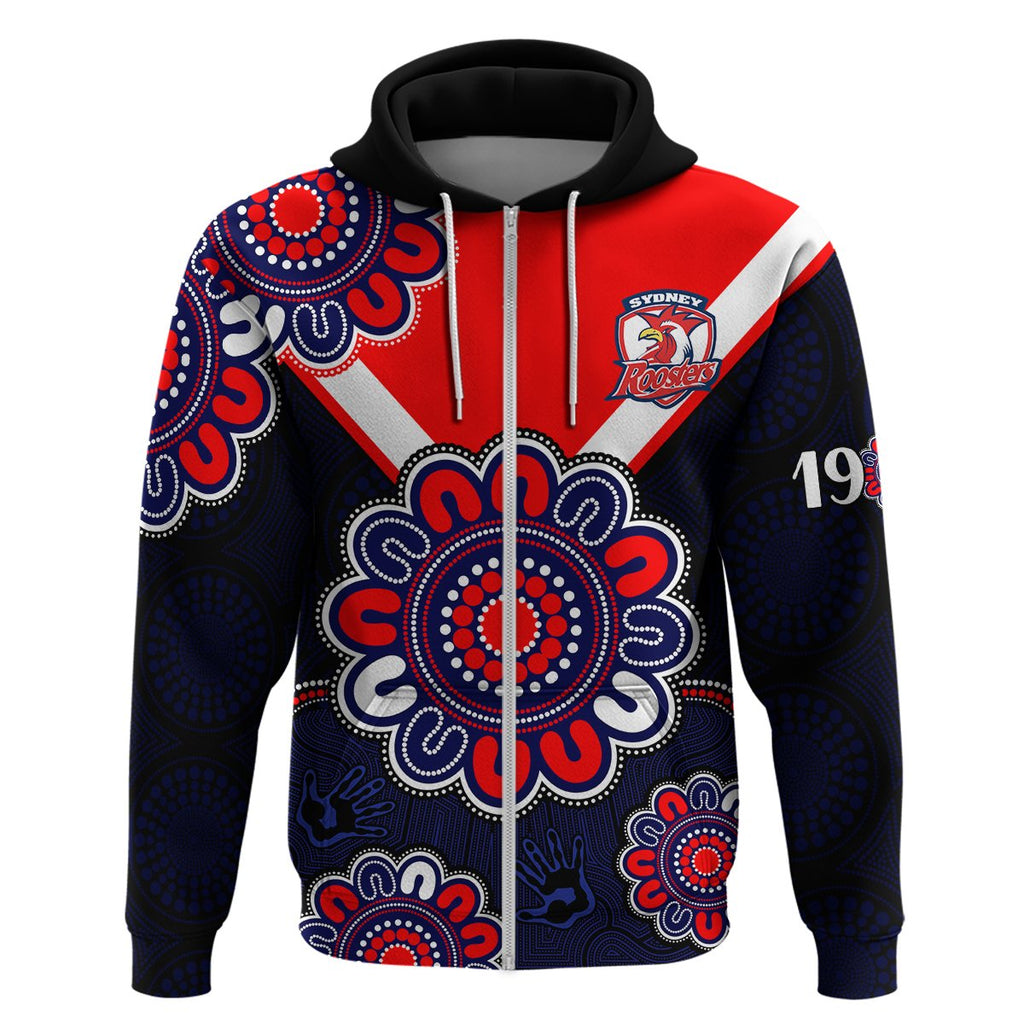 custom-personalised-nrl-sydney-roosters-rugby-1908-aboriginal-hoodie