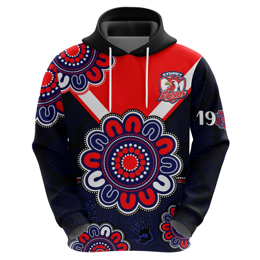 custom-personalised-nrl-sydney-roosters-rugby-1908-aboriginal-hoodie