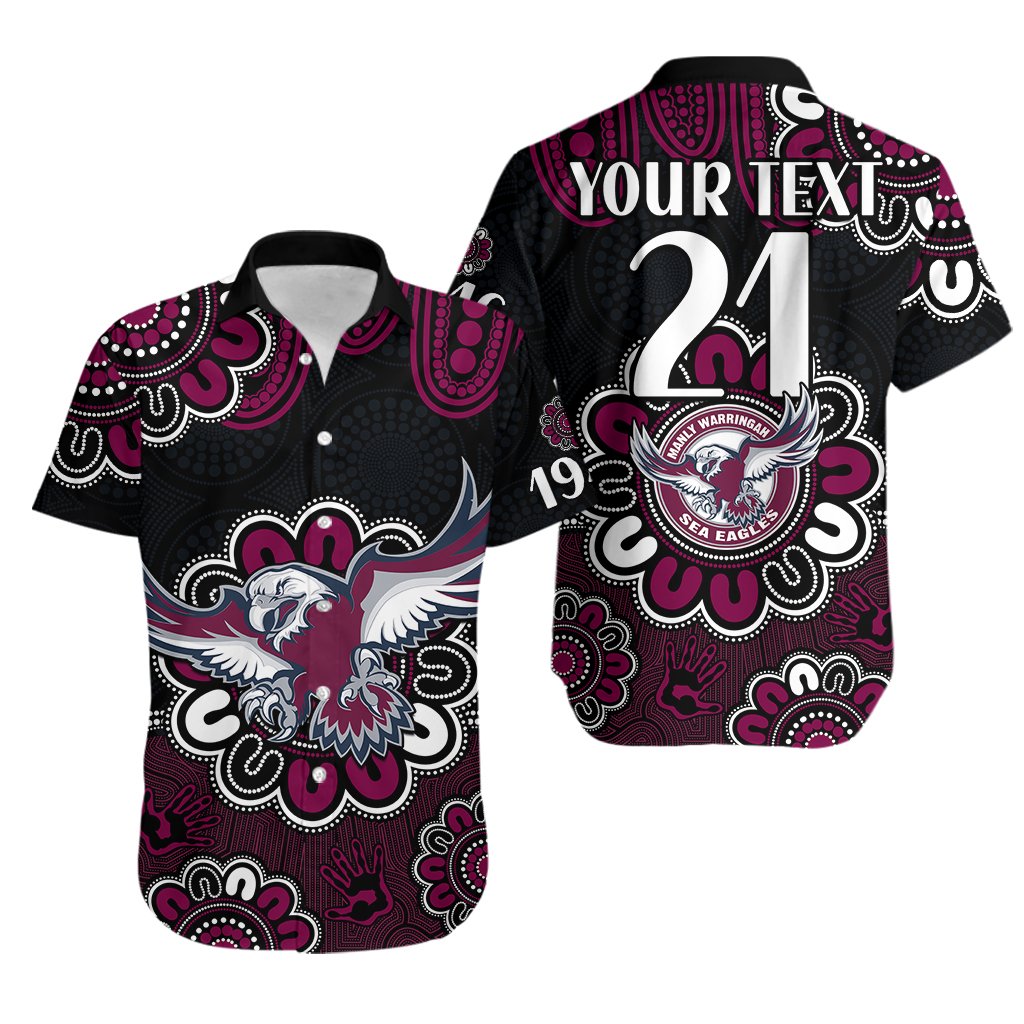 custom-personalised-nrl-manly-warringah-sea-eagles-rugby-1946-aboriginal-hawaiian-shirt