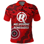 (Custom Personalised) Melbourne Renegades ANZAC Day Aboriginal Polo Shirt - LT12