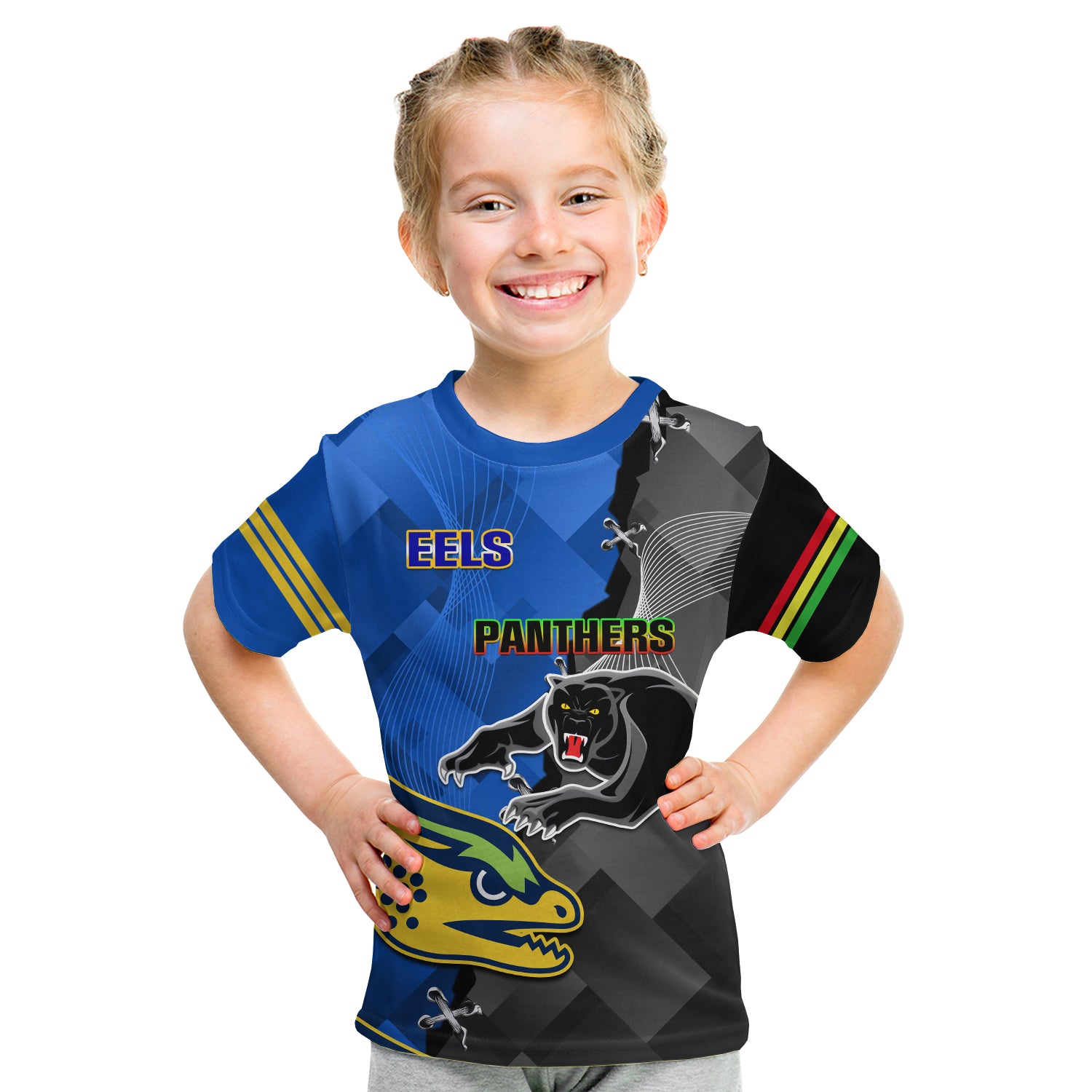 CUSTOMER REQUEST- Panthers And Eels - 05/03/2025 - Kid T Shirt - LT14