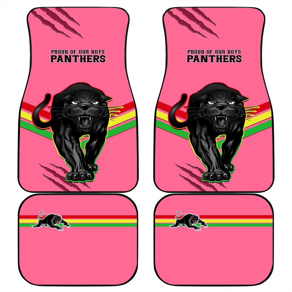 NRL Panthers Car Mats Premiers 2023 Three Peat Proud Of Our Boys Pink LT14
