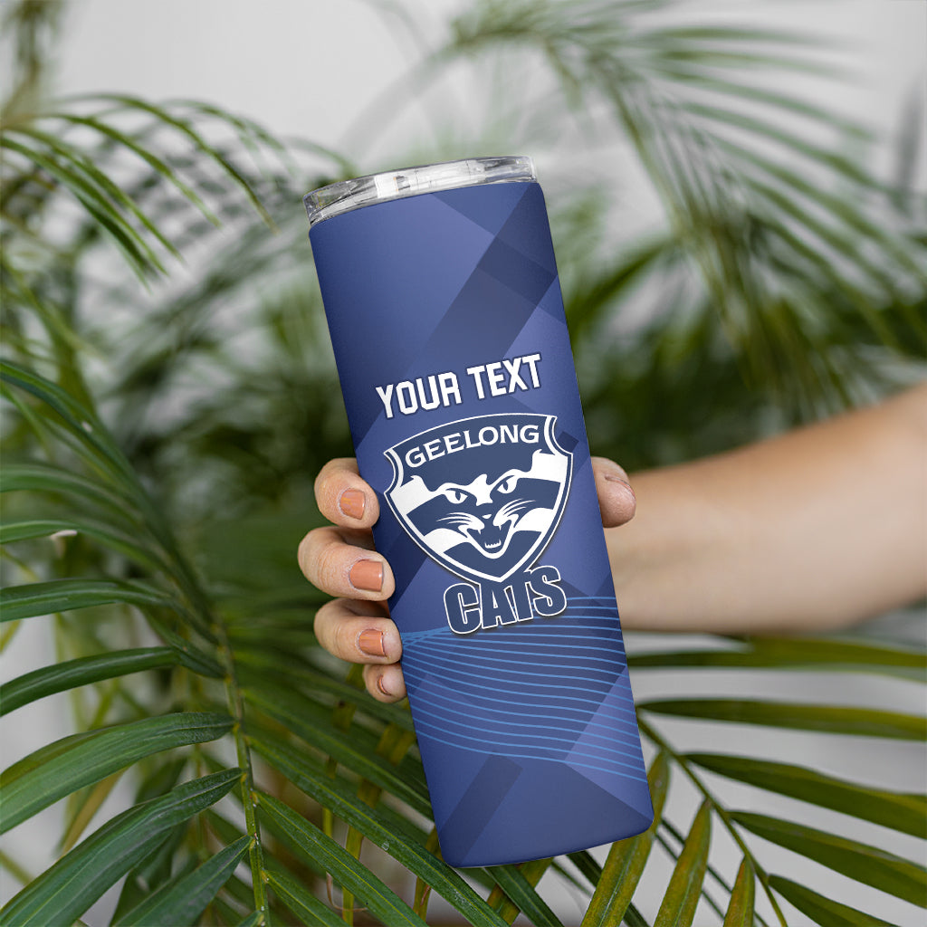 Personalised Cats Football Skinny Tumbler Dynamic Version LT14