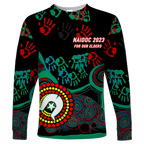 (Custom Personalised) NAIDOC Week 2023 Aboriginal Art For Our Elders Long Sleeve Shirt 