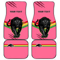 Personalised NRL Panthers Car Mats Premiers 2023 Three Peat Proud Of Our Boys Pink LT14
