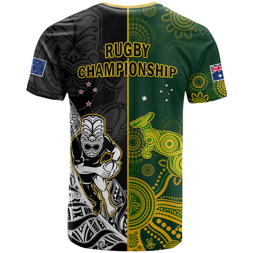 Australia Rugby Mix Aotearoa Rugby T Shirt Wallabies All Black Special Version LT14