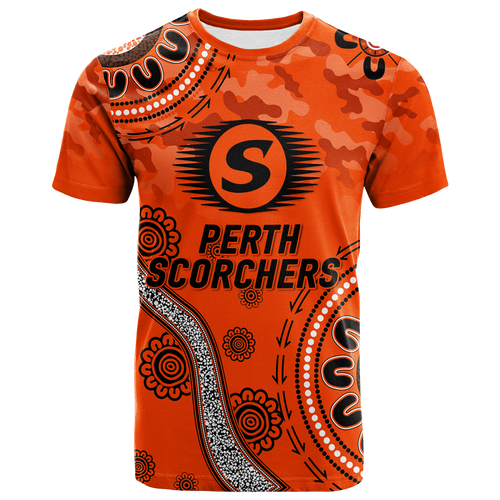 Perth Scorchers ANZAC Day Aboriginal T-Shirt - LT12
