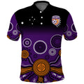 Perth Glory Australia Football Polo Shirt 2025 Aboriginal Art LT14