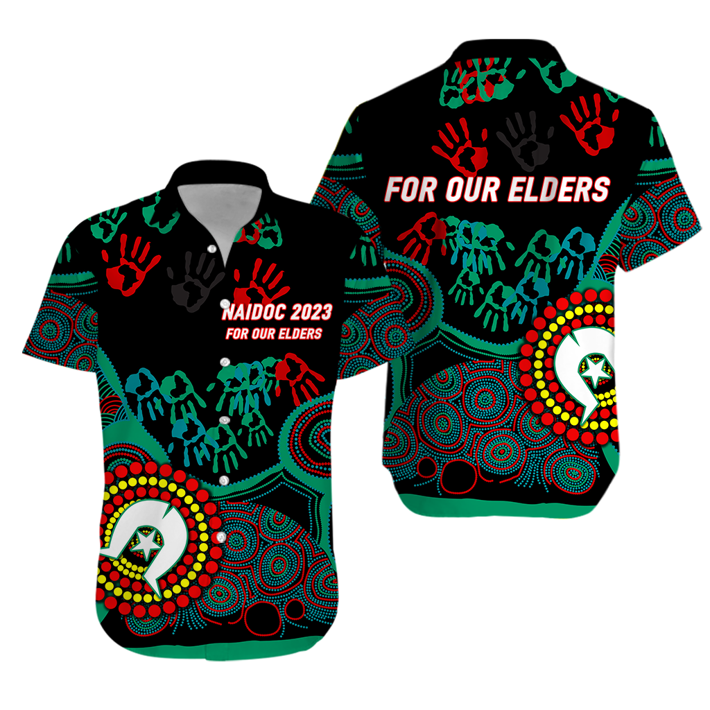 NAIDOC Week 2023 Aboriginal Art For Our Elders Hawaiian Shirt