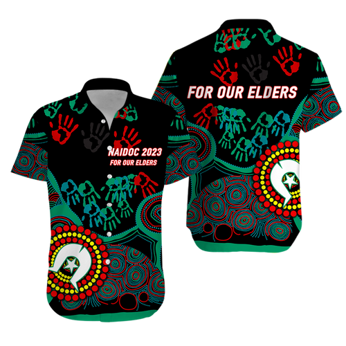 NAIDOC Week 2023 Aboriginal Art For Our Elders Hawaiian Shirt