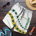 2026 Autumn Rugby Nations Australia Shorts for Men Indigenous Turtle Aboriginal Dot Art