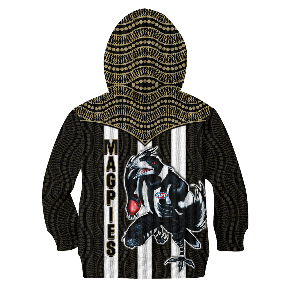 Magpies Football Hoodie KID Collingwood 1892 Indigenous Sporty Style LT14