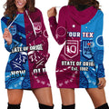 (Custom Personalised) QLD Maroons And NSW Blues Rugby Hoodie Dress State of Origin Indigenous LT14