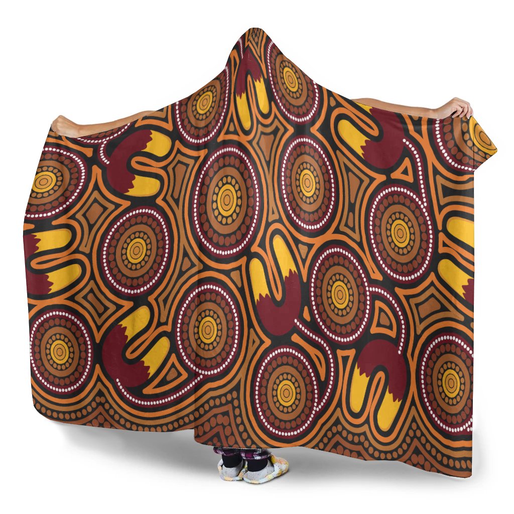 australia-aboriginal-inspired-hooded-blanket-aboriginal-dot-art-black-color